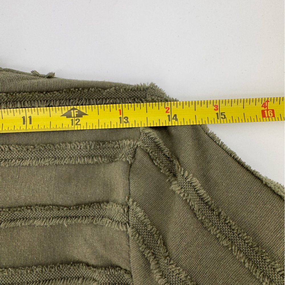 Anthropologie Maeve Audre Long Sleeve Textured Top Size Small Green - Picture 11 of 11